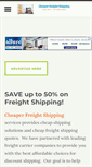 Mobile Screenshot of cheaperfreightshipping.com
